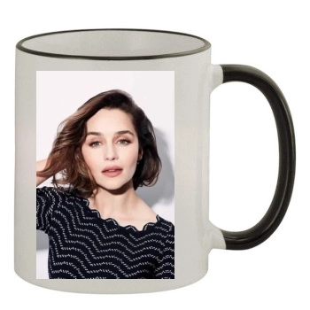 Emilia Clarke 11oz Colored Rim & Handle Mug