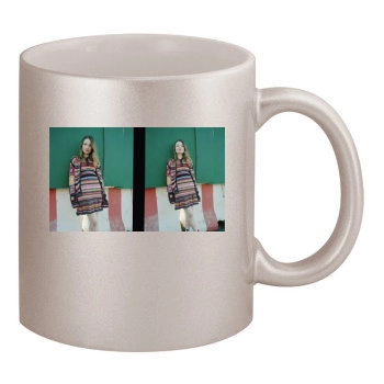 Emily Browning 11oz Metallic Silver Mug