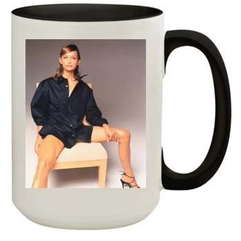 Calista Flockhart 15oz Colored Inner & Handle Mug