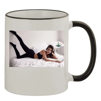 Emily Ratajkowski 11oz Colored Rim & Handle Mug