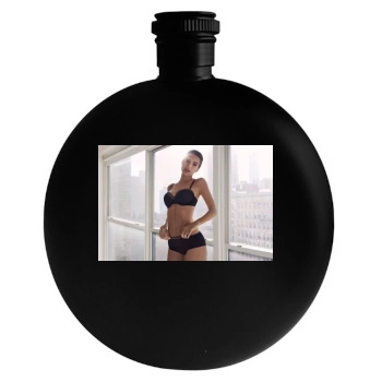 Emily Ratajkowski Round Flask