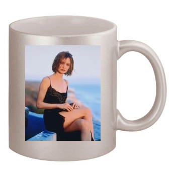 Calista Flockhart 11oz Metallic Silver Mug