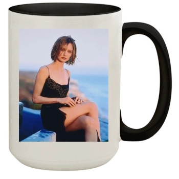 Calista Flockhart 15oz Colored Inner & Handle Mug