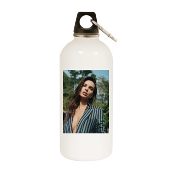 Emily Ratajkowski White Water Bottle With Carabiner