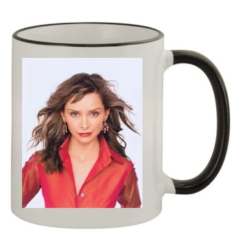 Calista Flockhart 11oz Colored Rim & Handle Mug