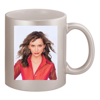 Calista Flockhart 11oz Metallic Silver Mug