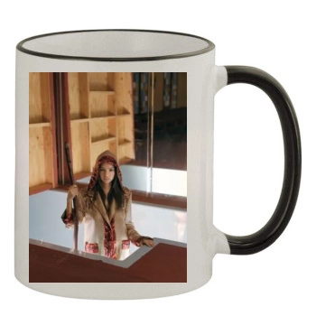 Emily Ratajkowski 11oz Colored Rim & Handle Mug