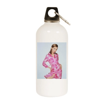 Calista Flockhart White Water Bottle With Carabiner