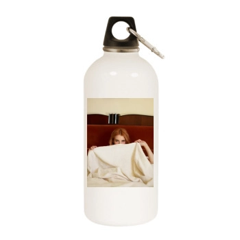 Emma Roberts White Water Bottle With Carabiner