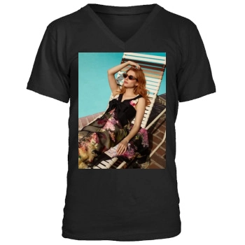 Emma Roberts Men's V-Neck T-Shirt