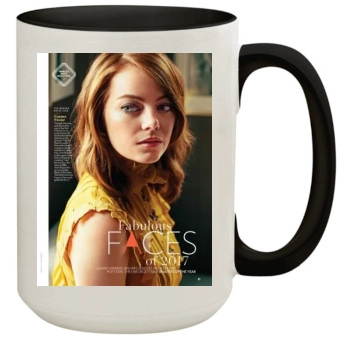 Emma Stone 15oz Colored Inner & Handle Mug