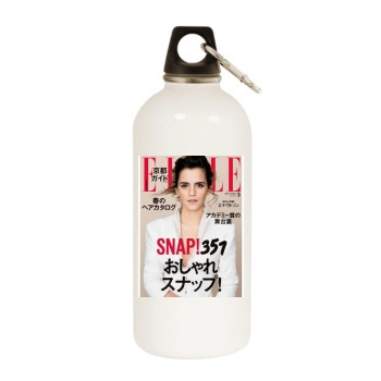 Emma Watson White Water Bottle With Carabiner