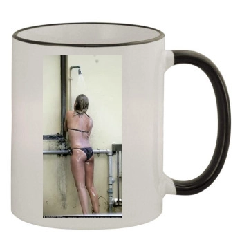 Cameron Diaz 11oz Colored Rim & Handle Mug