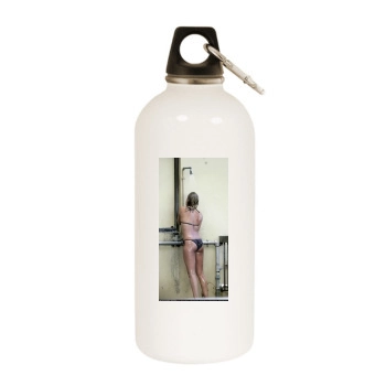 Cameron Diaz White Water Bottle With Carabiner