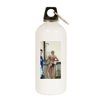 Cameron Diaz White Water Bottle With Carabiner