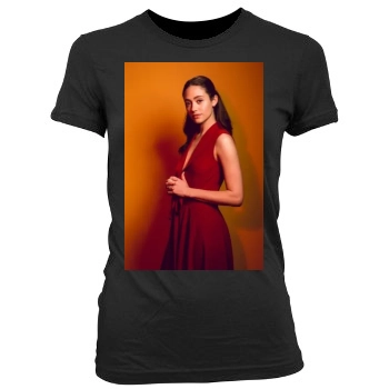 Emmy Rossum Women's Junior Cut Crewneck T-Shirt