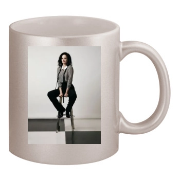 Eva Green 11oz Metallic Silver Mug