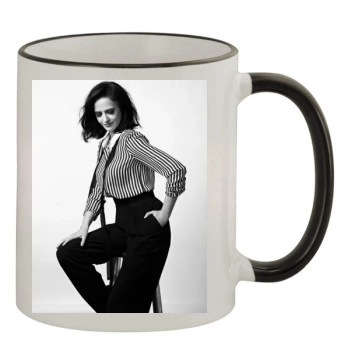 Eva Green 11oz Colored Rim & Handle Mug