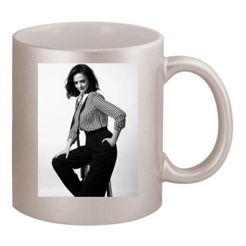 Eva Green 11oz Metallic Silver Mug