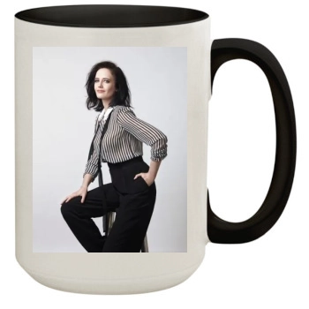 Eva Green 15oz Colored Inner & Handle Mug