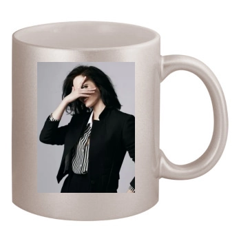 Eva Green 11oz Metallic Silver Mug