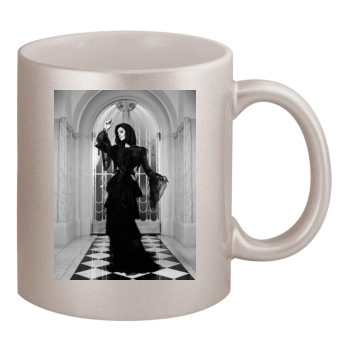 Eva Green 11oz Metallic Silver Mug