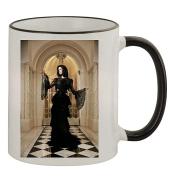 Eva Green 11oz Colored Rim & Handle Mug