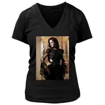 Eva Green Women's Deep V-Neck TShirt