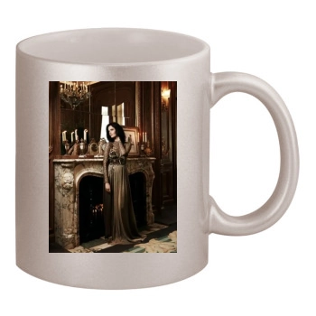 Eva Green 11oz Metallic Silver Mug