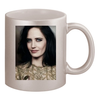 Eva Green 11oz Metallic Silver Mug