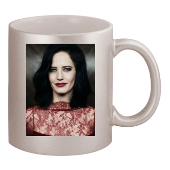 Eva Green 11oz Metallic Silver Mug