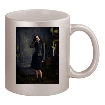 Eva Green 11oz Metallic Silver Mug