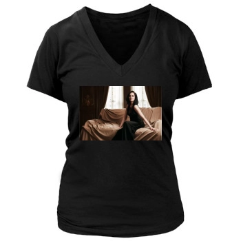 Eva Green Women's Deep V-Neck TShirt