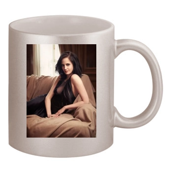 Eva Green 11oz Metallic Silver Mug