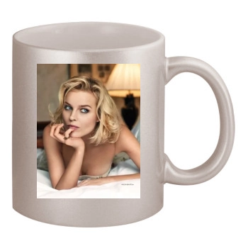 Eva Herzigova 11oz Metallic Silver Mug