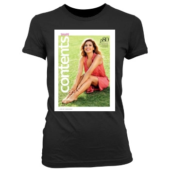 Eva Mendes Women's Junior Cut Crewneck T-Shirt