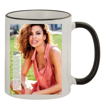 Eva Mendes 11oz Colored Rim & Handle Mug