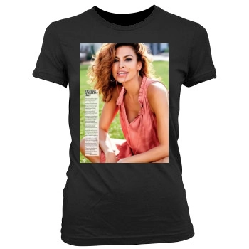 Eva Mendes Women's Junior Cut Crewneck T-Shirt