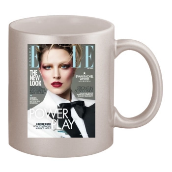 Evan Rachel Wood 11oz Metallic Silver Mug