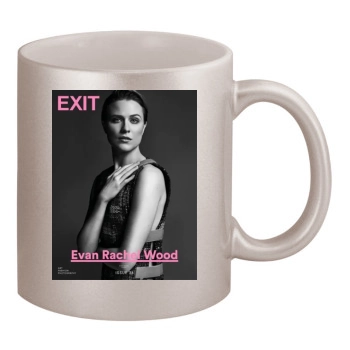 Evan Rachel Wood 11oz Metallic Silver Mug