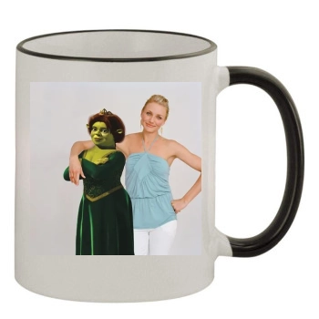 Cameron Diaz 11oz Colored Rim & Handle Mug