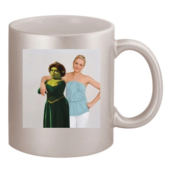 Cameron Diaz 11oz Metallic Silver Mug