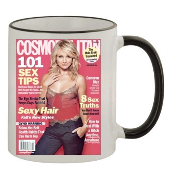 Cameron Diaz 11oz Colored Rim & Handle Mug