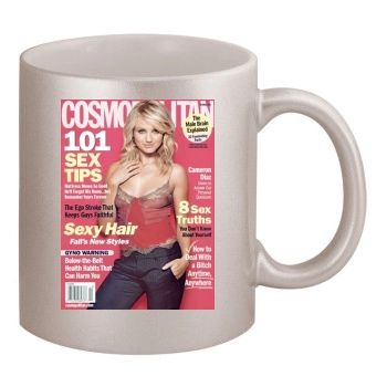 Cameron Diaz 11oz Metallic Silver Mug