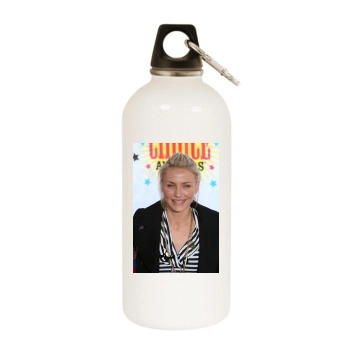 Cameron Diaz White Water Bottle With Carabiner