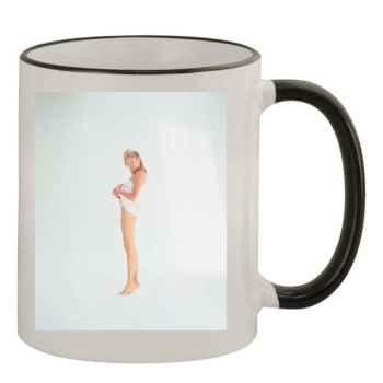 Cameron Diaz 11oz Colored Rim & Handle Mug