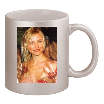 Cameron Diaz 11oz Metallic Silver Mug