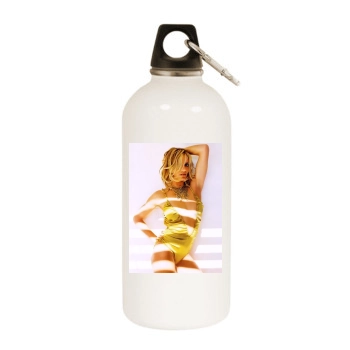 Cameron Diaz White Water Bottle With Carabiner