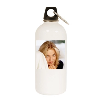 Cameron Diaz White Water Bottle With Carabiner