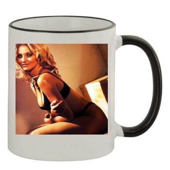 Cameron Diaz 11oz Colored Rim & Handle Mug